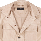 Arma Suede Overshirt | Beige
