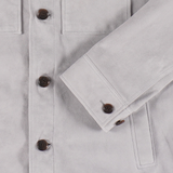 Arma Suede Overshirt | Blauw